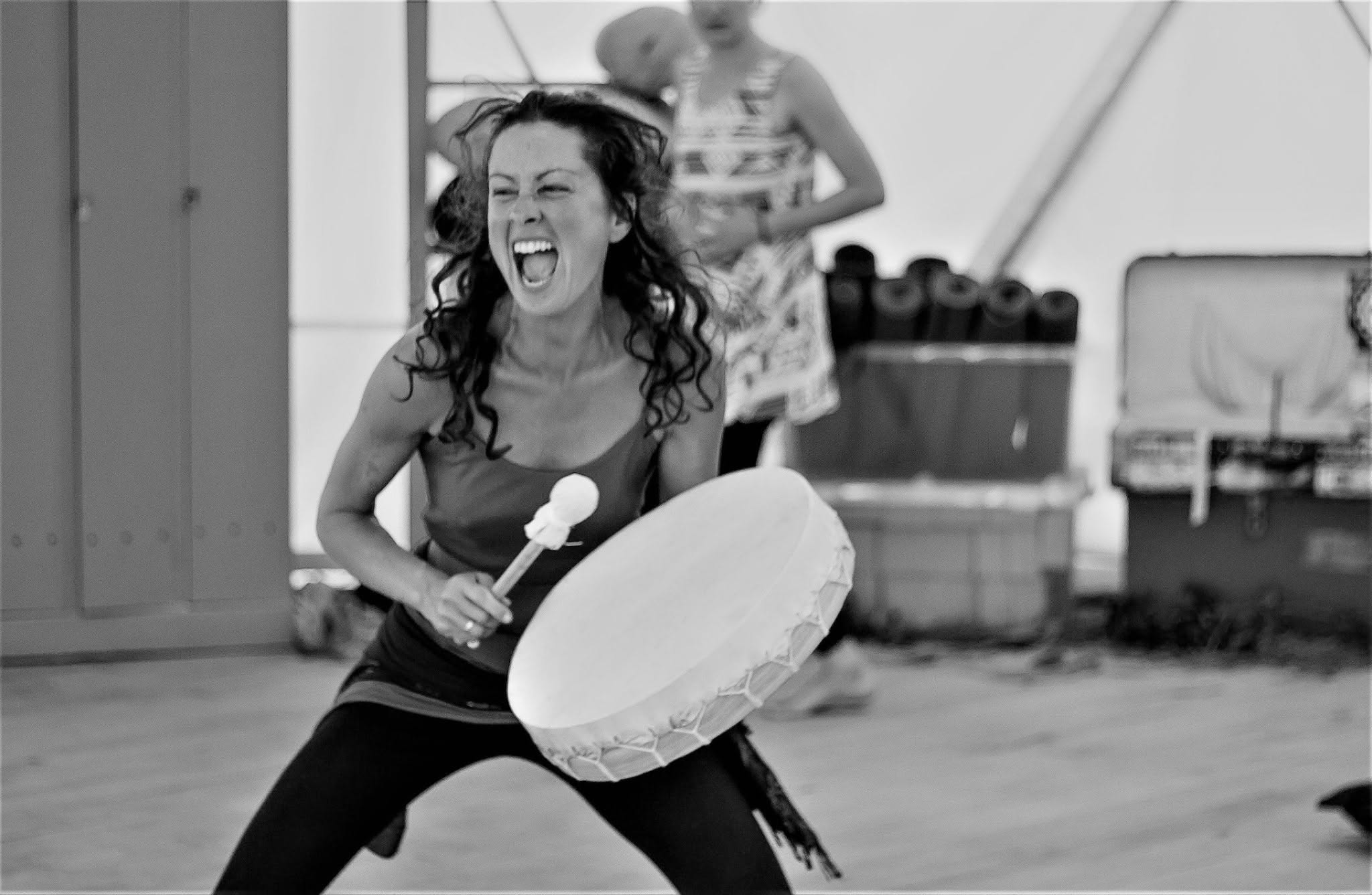 Liana drumming